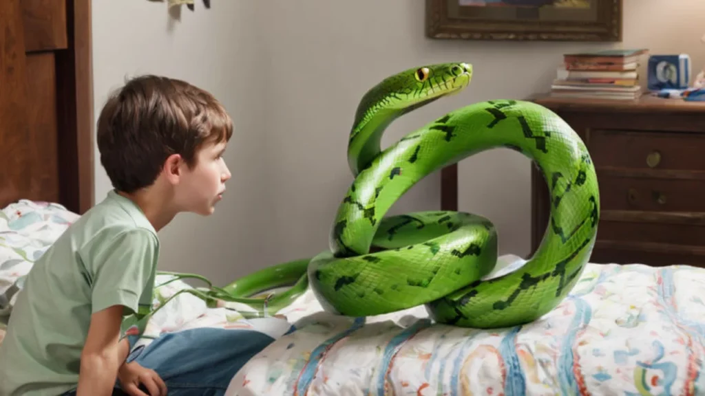 biblical meaning of green snakes in dream