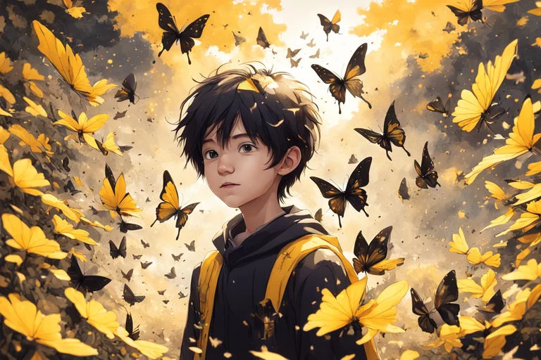 black and yellow butterfly meaning