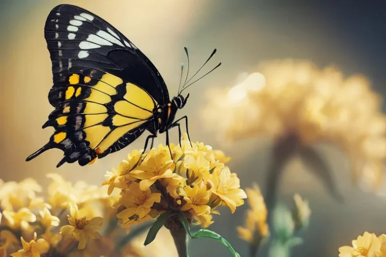 black and yellow butterfly meaning