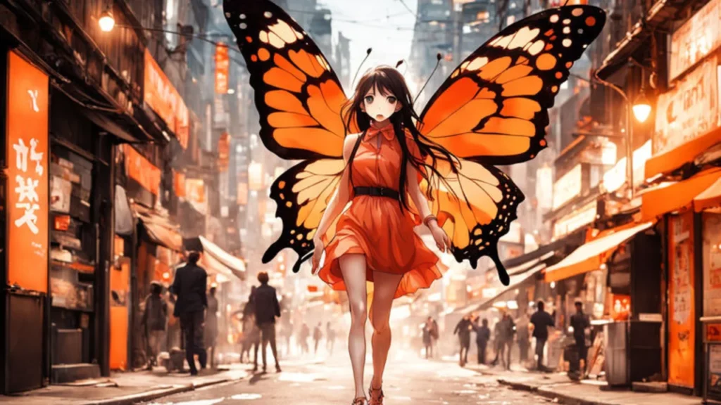 orange butterfly meaning