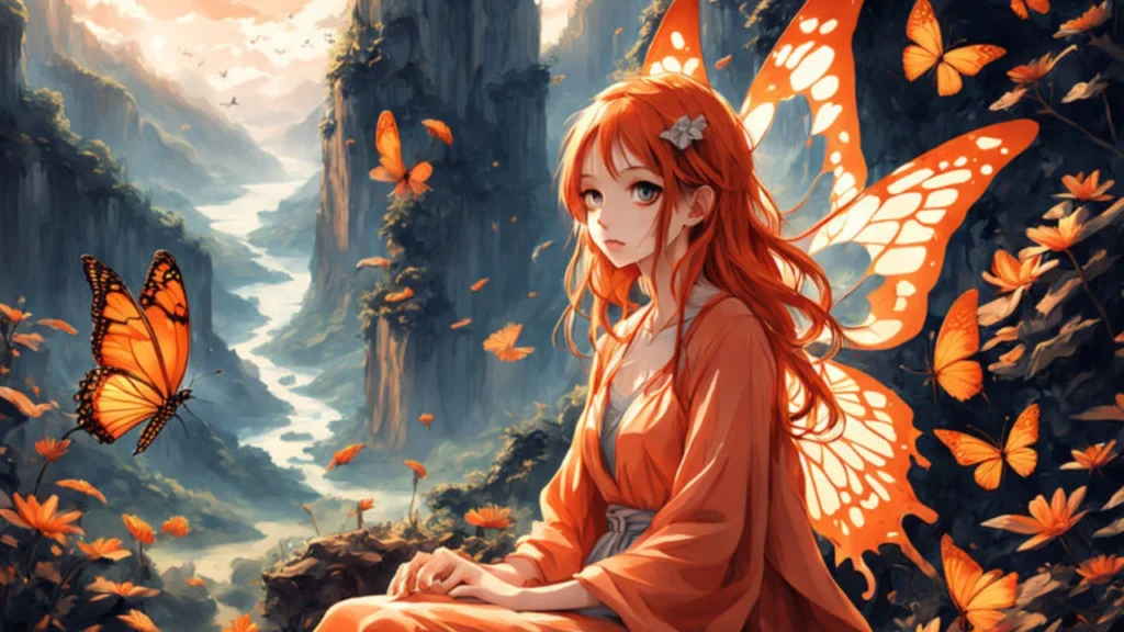 orange butterfly meaning