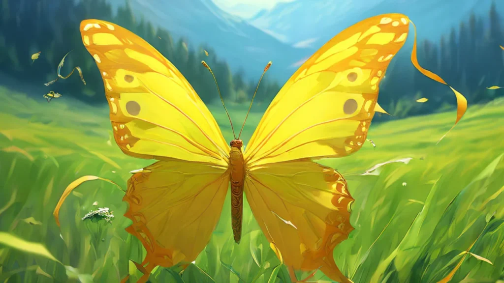 Yellow butterfly meaning