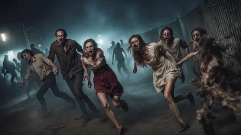 Zombies in dreams are spirits that eat flesh and blood 