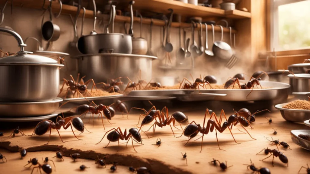 seeing ants in kitchen