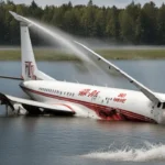 Dream airplane crash in water