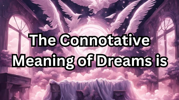 the connotative meaning of dream is