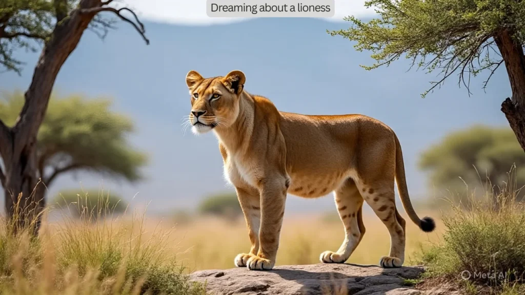 Dreaming about a lioness