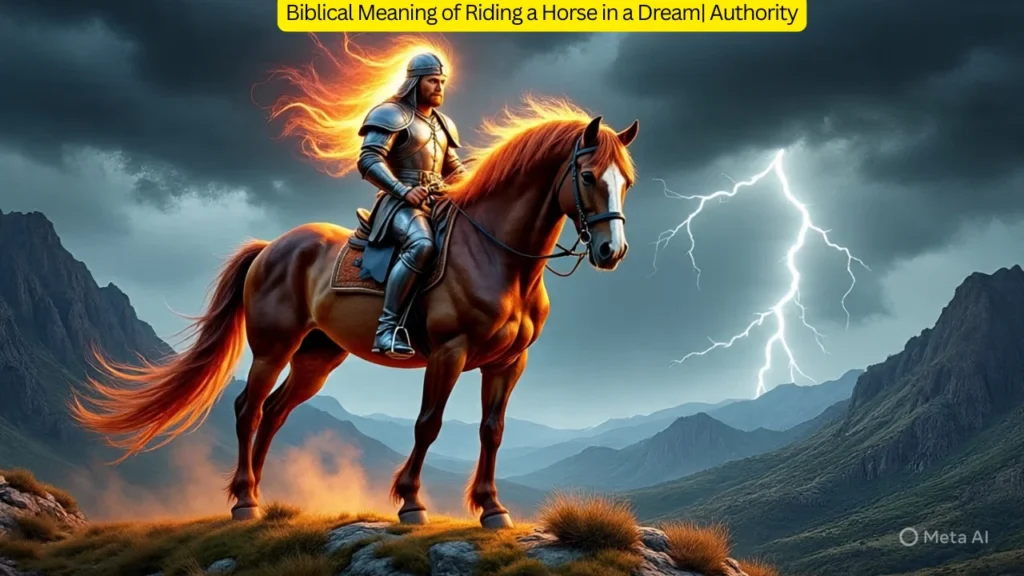 ridding a horse in a dream