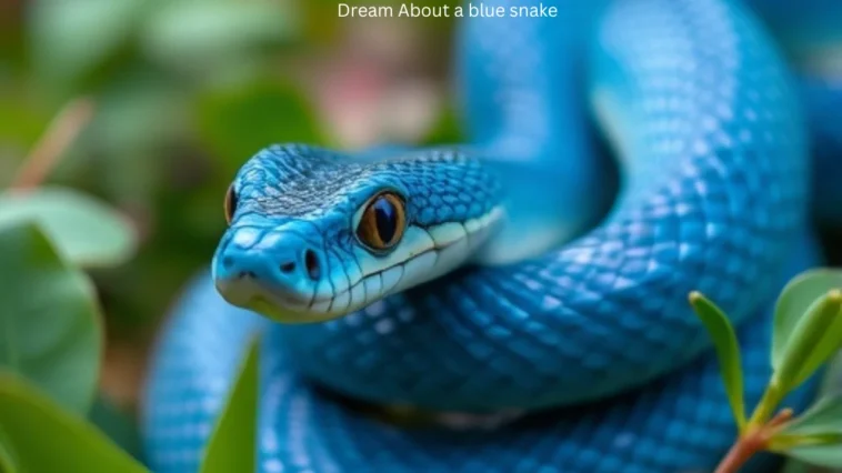 Dream about a blue snake